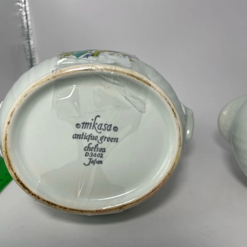 Mikasa a Floral Sugar Bowl and Creamer Set  Chelsea